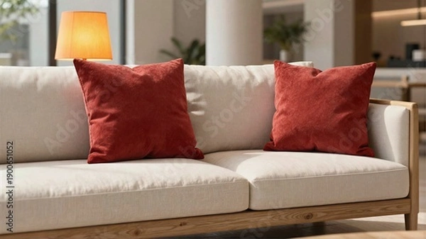 Obraz sofa and pillows