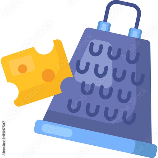 Fototapeta Cheese Grater Flat Icon