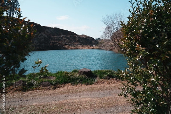 Obraz 宮崎県えびの市の陣の池