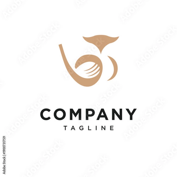 Obraz Golf Owl Bird Simple Logo Combination Vector