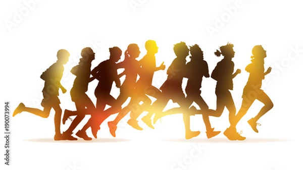 Obraz Running people