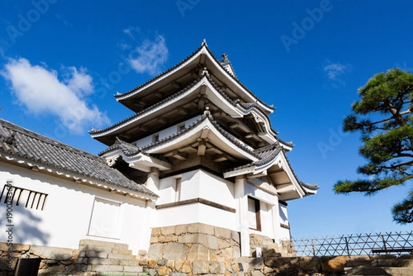 Obraz 史跡高松城跡玉藻公園　月見櫓　香川県高松市