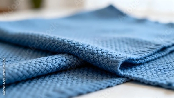 Obraz BlueWovenFabricCloseup
