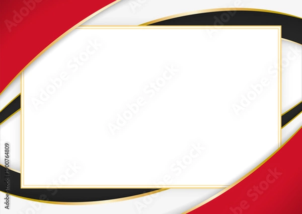 Fototapeta horizontal frame and border with Syrian flag