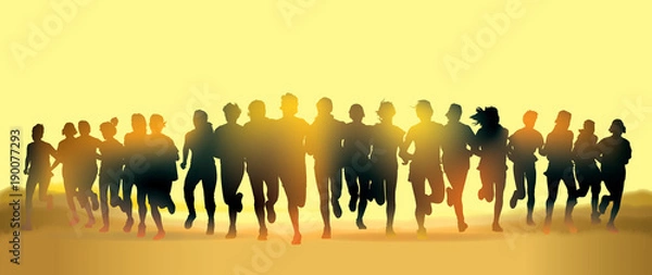 Obraz Running people