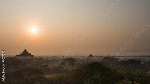 Obraz Bagan balloon sunrise
