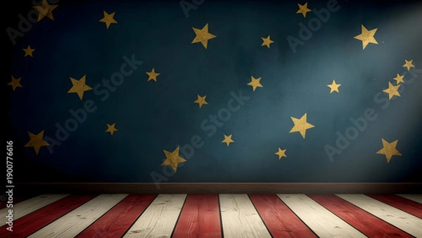 Obraz American flag background with stars