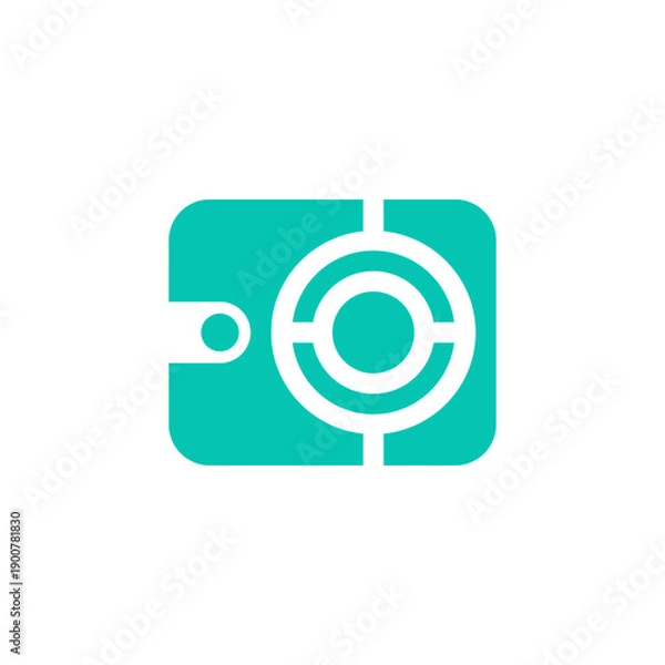 Obraz Simple crypto wallet illustration vector