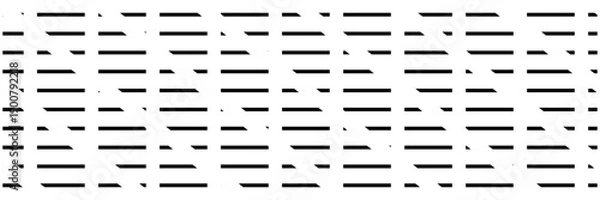 Obraz Straight dash line set. Pencil borders design