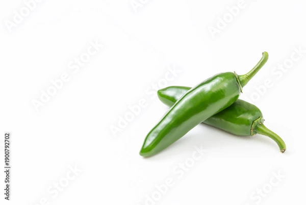 Fototapeta 白背景にハラペーニョ