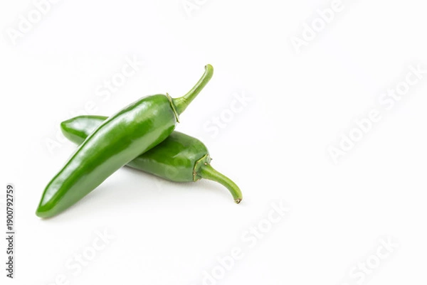 Fototapeta 白背景にハラペーニョ