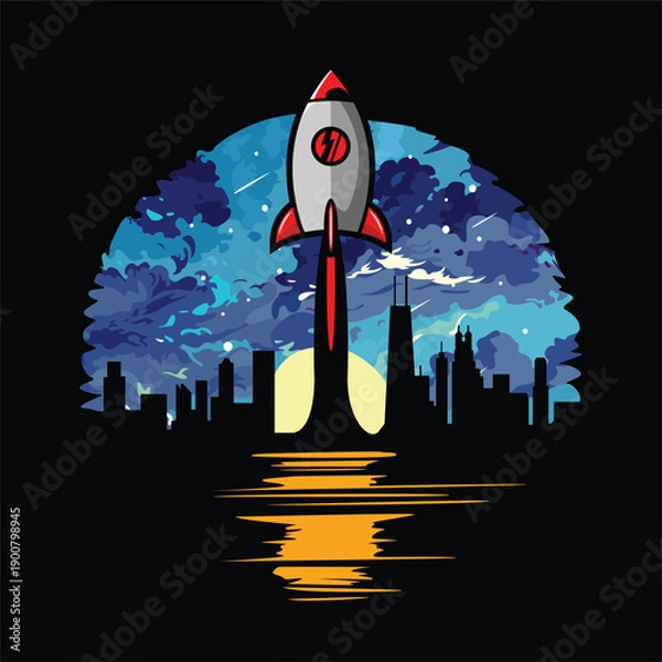 Fototapeta space shuttle launch