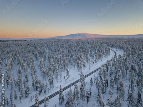 Obraz Straße in Lappland