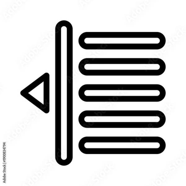 Obraz align line icon