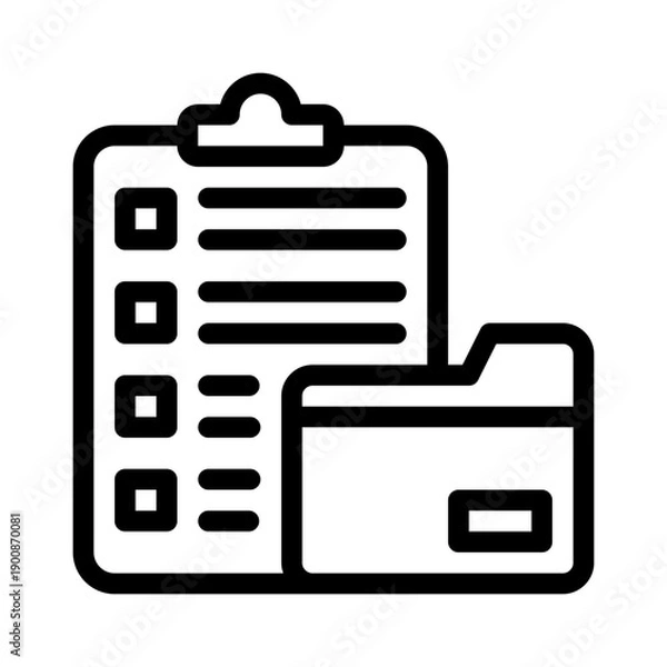 Obraz datacollection line icon