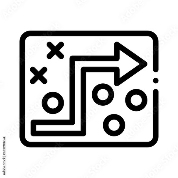 Obraz tactics line icon