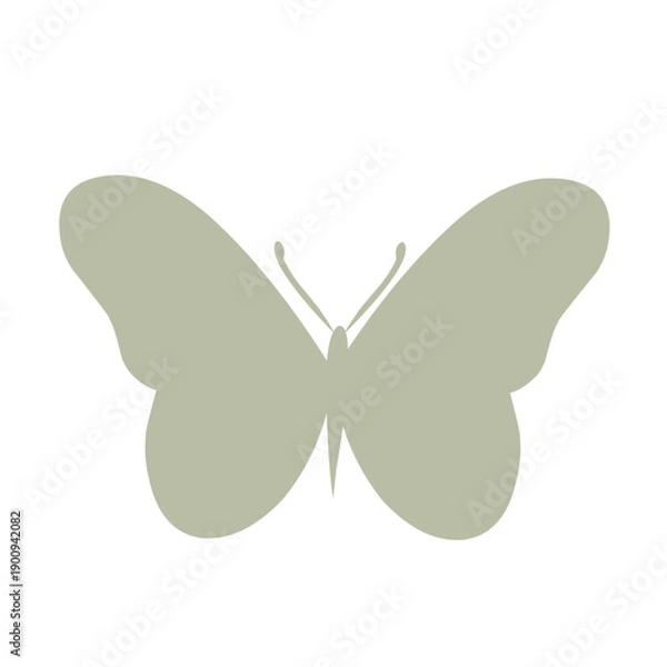 Obraz Butterfly silhouette vector