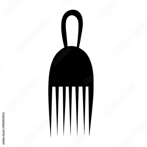 Obraz Comb vector silhouette