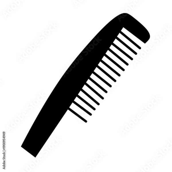 Obraz Comb vector silhouette