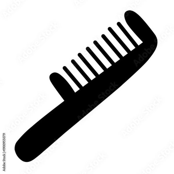 Obraz Comb vector silhouette