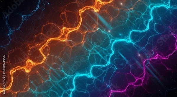 Fototapeta abstract lightning background