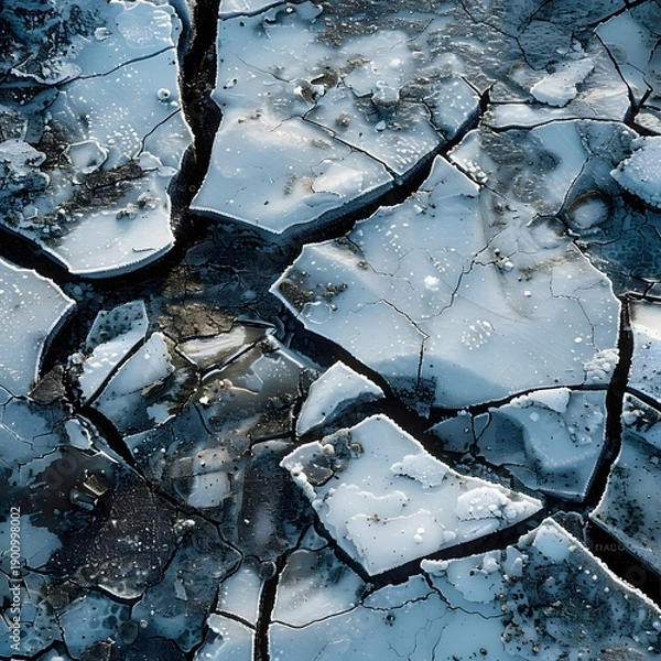 Obraz Permafrost cracks