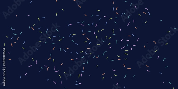 Obraz Background with multicoloured confetti particles, vector illustration.