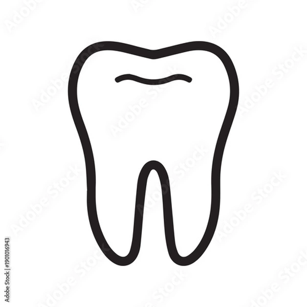 Obraz Tooth vector icon
