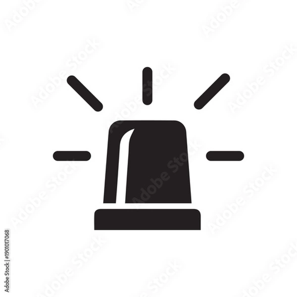 Obraz Siren icon on white background
