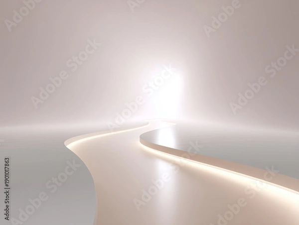 Obraz 光へと続く抽象的な道のコンセプトイラスト