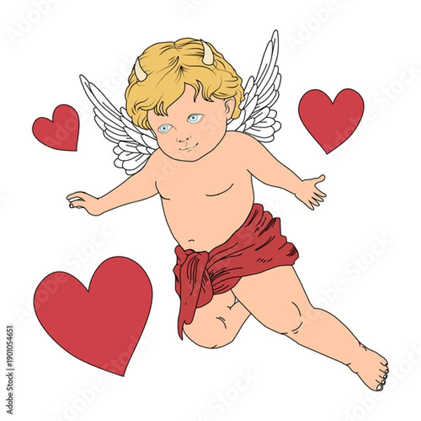 Obraz Cute Cupid Valentine