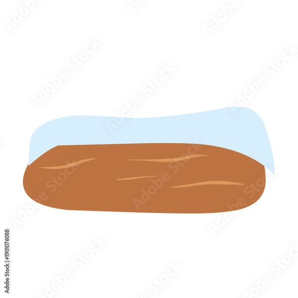 Obraz Snow covered wooden vector