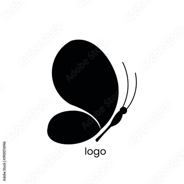 Obraz Butterfly logo colorful gradient illustrations