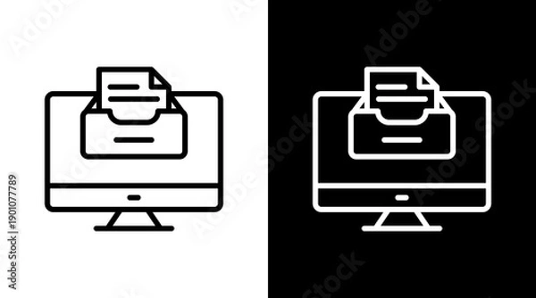 Obraz Digital Archive Icon For Design Elements