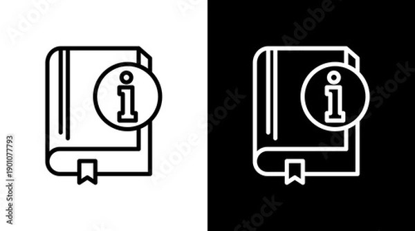 Obraz Book Info Icon For Design Elements