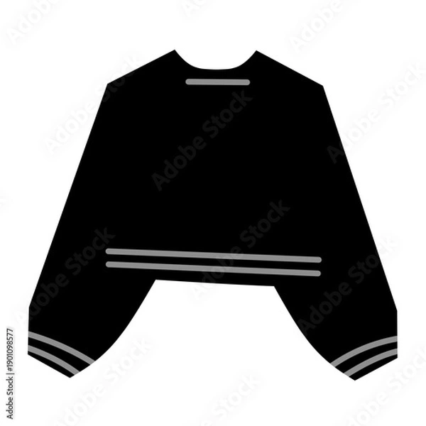 Obraz Winter sweater silhouette vector