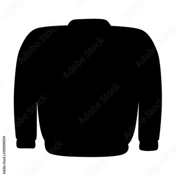 Obraz Winter sweater silhouette vector