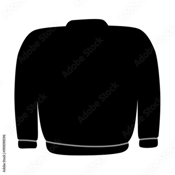 Obraz Winter sweater silhouette vector