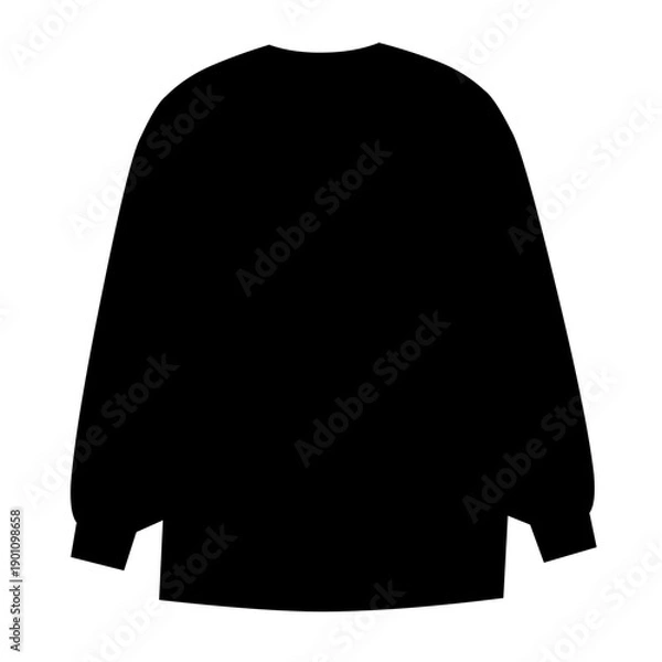 Obraz Winter sweater silhouette vector
