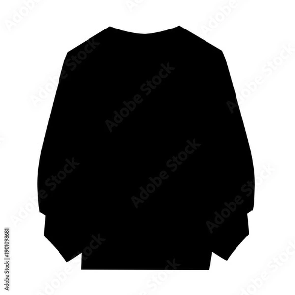 Obraz Winter sweater silhouette vector