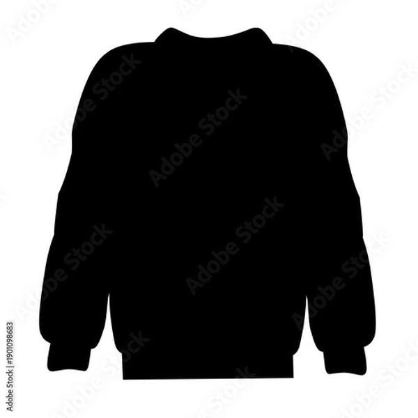 Obraz Winter sweater silhouette vector