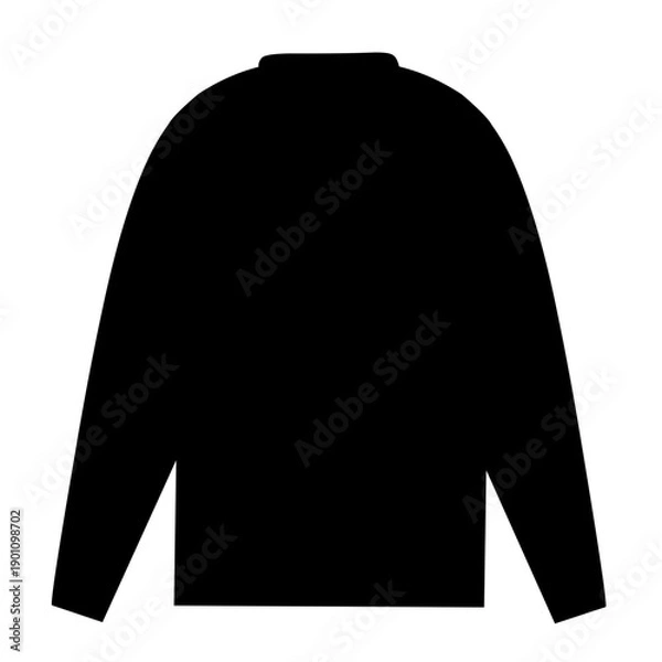 Obraz Winter sweater silhouette vector