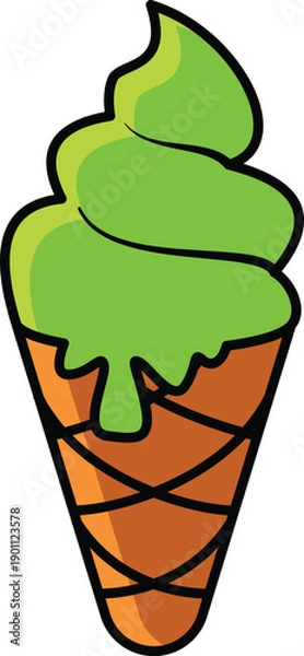 Obraz matcha ice cream