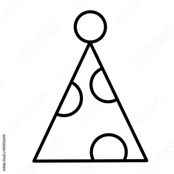 Obraz Birthday party vector icon