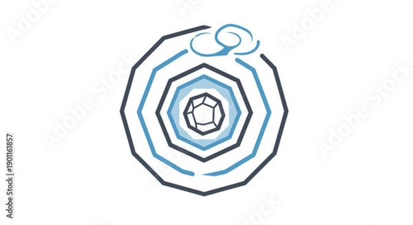 Fototapeta Geometric Shape Design Element Icon.