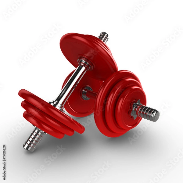 Obraz 3d dumbells