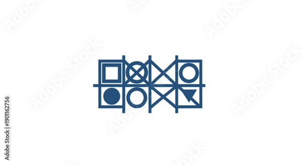 Fototapeta Geometric shapes pattern design.