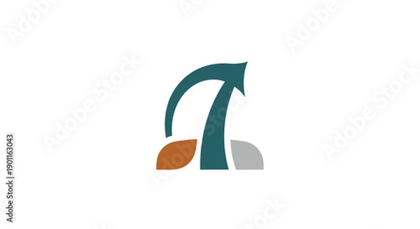 Fototapeta Green Arrow Logo Design Element.