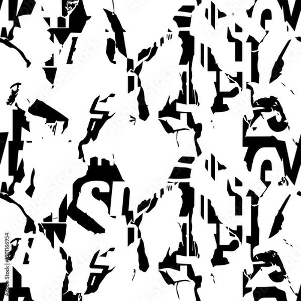 Obraz Ripped paper texture seamless vector background collage style