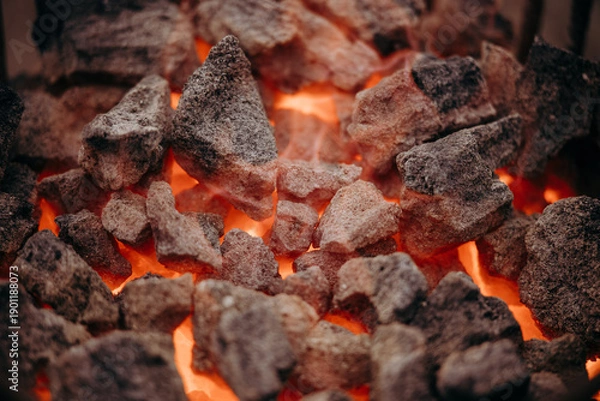 Obraz Węgiel rozżarzony do czerwoności